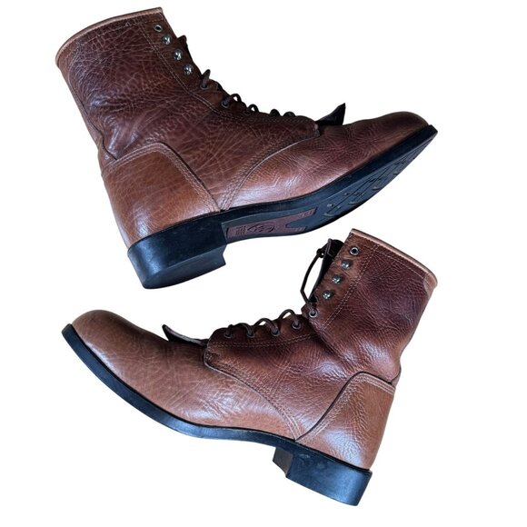 Ariat Heritage Lacer Brown Lace Up Boots Men's Size 9 EU 42 - Picture 8 of 9